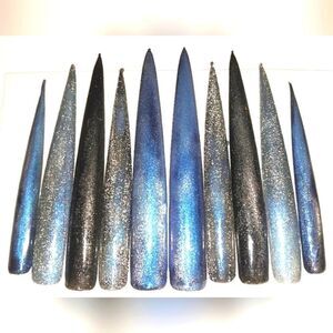 Hand crafted custom luminous 10pc xxxl acrylic press on nails